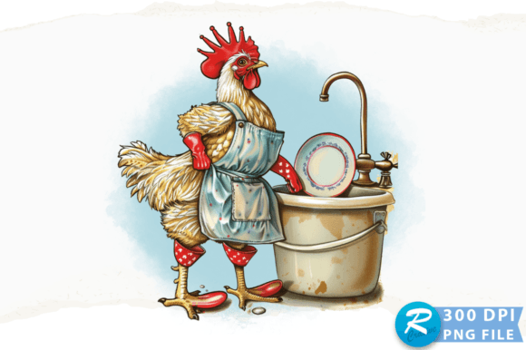 A Chicken Wearing an Apron and Red Boots: Graphics and Crafts