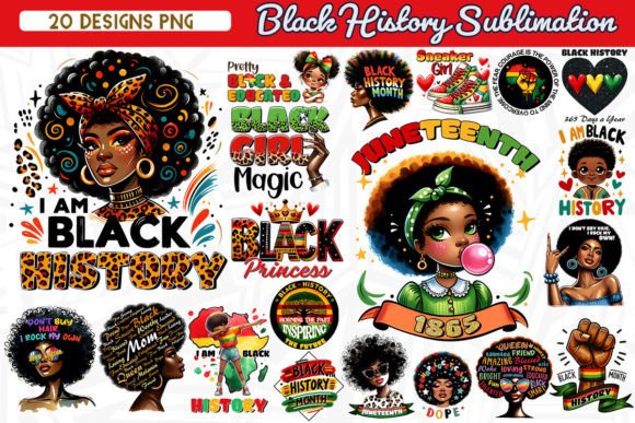 Black History Sublimation Bundle: Graphics for Crafts