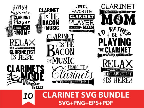 Clarinet Mom SVG Bundle: A Designer's Review for Stitching