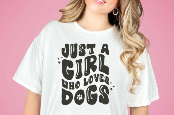Dog Girl Mama Mom SVG: Retro Graphics for T-Shirt Designs