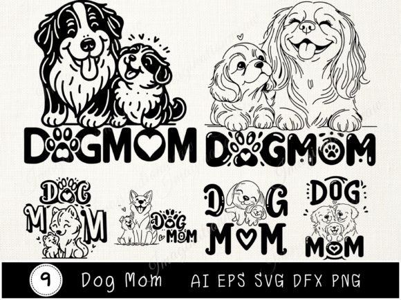 Dog Mom SVG: Fresh Graphics & Illustrations