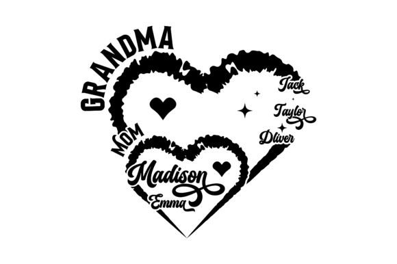 Heart Kid Name SVG for Graphics and T-Shirt Designs