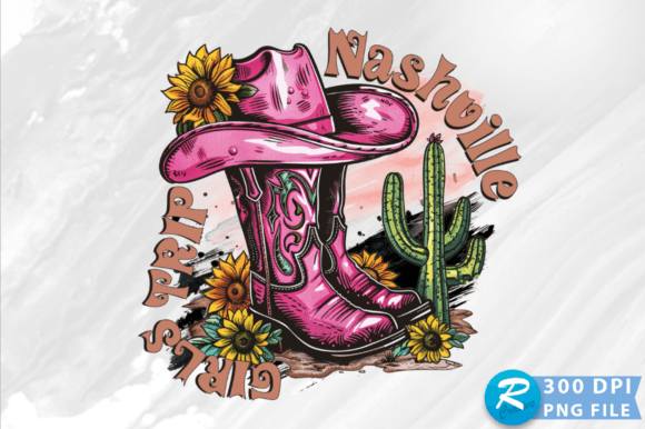Nashville Girls Trip PNG: Graphics for Crafts & Branding