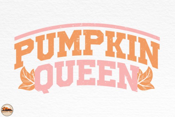Pumpkin Queen Retro Graphics for Crafts