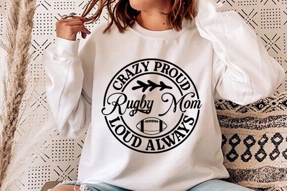 Rugby Mom SVG: Graphics for T-Shirt Designs