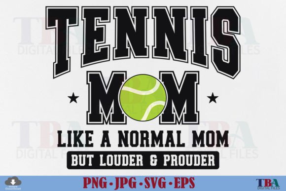 Tennis Mom SVG: Bold Graphics for T-Shirt Designs