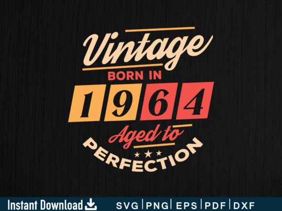 Vintage 1964 Graphics for Crafts and Blogs
